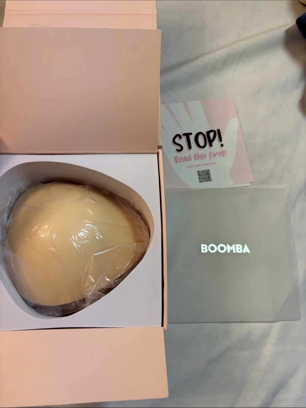 BOOMBA Silicone Breast Form in Nude, SZ D in Sand, NEW